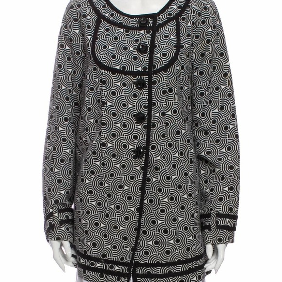 Tibi geometric black white swing jacket size 8 - Picture 6 of 6